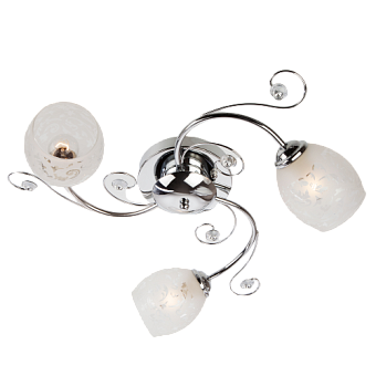 Люстра потолочная Eurosvet Roksana 9677/3 хром 60Вт 3 лампочек E27