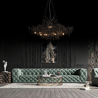 Люстра потолочная Loft It Bijout 10067/1500 BK 75Вт 15 лампочек G9