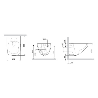 Унитаз подвесной AM-PM Inspire V2.0 C50A1700MBSC безободковый с микролифтом