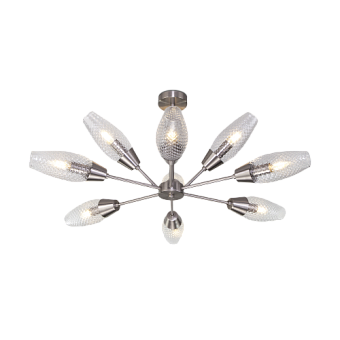Люстра потолочная Eurosvet Thalia 60140/9 сатин-никель 60Вт 9 лампочек E14