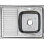 Мойка кухонная MELANA 8060 007/2 R (*10) 80х60см хром