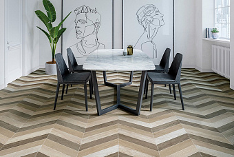 Матовый керамогранит WOW 60 Grad 120276 Grad Chevron A Wood Mid 9,8х52,2см 0,456кв.м.