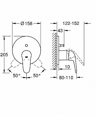 Смеситель для ванны GROHE Eurostyle New 24047003 хром