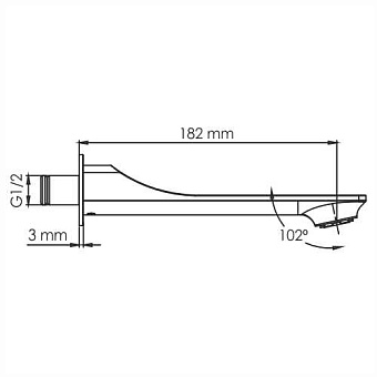 Излив WASSERKRAFT A176