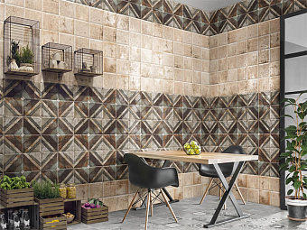 Настенная плитка MAINZU Tin-Tile PT02865 Nero 20х20см 1кв.м. матовая