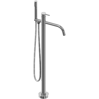 Смеситель для ванны Huber Lynox LX004204D1 нержавеющая сталь