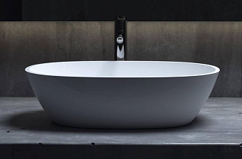 Раковина накладная SALINI CALLISTA 1101206SMRH S-Stone матовая 56х33,5см