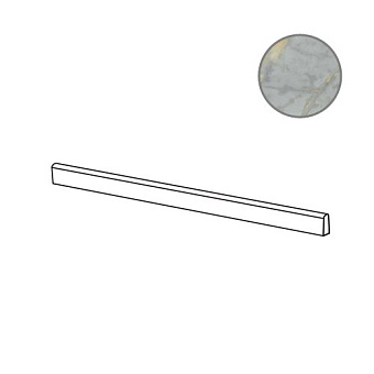 Плинтус ABK Sensi Signoria PF60009125 Battiscopa Grigio Siena Lux R 5,5х120см 0,396кв.м.