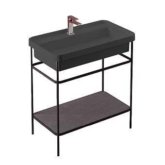 Консоль под раковину ArtCeram Fuori Scala ACA056 17 nero matt