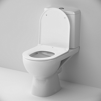 Унитаз напольный AM-PM Gem FlashClean C908600SC безободковый с микролифтом