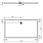 Душевой поддон IDEAL STANDARD ULTRAFLAT S K8320FV 100х180см
