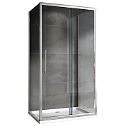 Угловое ограждение Abber Schwarzer Diamant AG30140H-S80-S80 195х80см стекло прозрачное