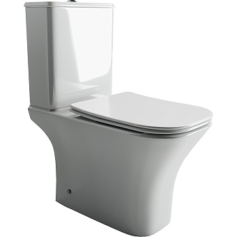 Унитаз напольный Ceramica Nova ALFA CN9002 безободковый с микролифтом