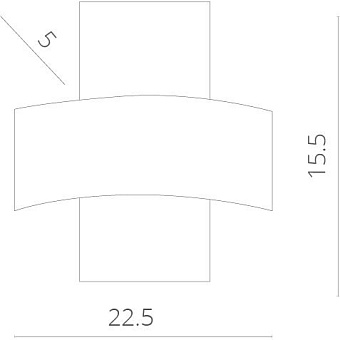 Светильник настенный Arte Lamp CROCE A1444AP-1WH 6Вт LED