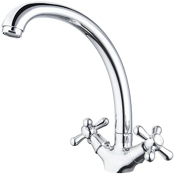 Смеситель для кухни Maxonor MN4325 поворотный излив хром