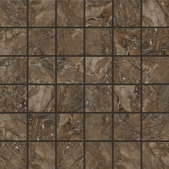 Керамическая мозаика ESTIMA Bernini Mosaic/BR04_NS/30x30/5x5 Dark Brown 30х30смкв.м.
