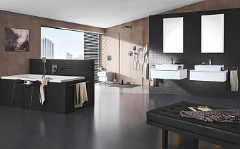 Смеситель для раковины GROHE Eurocube 23445AL0 Тёмный графит матовый