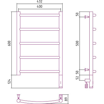 Полотенцесушитель СУНЕРЖА 071-5801-6040 сатин