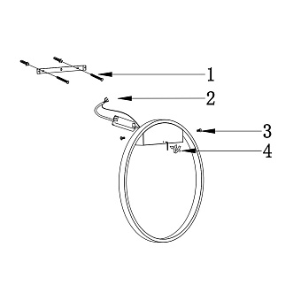 Бра Maytoni Rim MOD058WL-L35BS4K 37Вт LED
