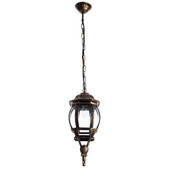Светильник фасадный Arte Lamp ATLANTA A1045SO-1BN 75Вт IP23 E27 золотой/чёрный