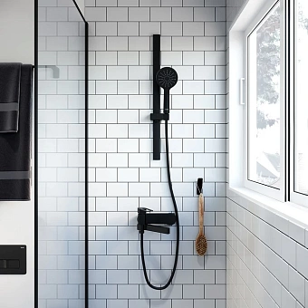 Душевой шланг IDDIS 04P15BLi19 150см чёрный матовый