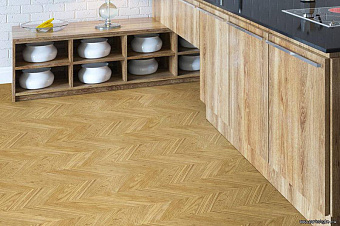 Пробковый пол CORKSTYLE CHEVRON-LOCK 1235х305х10мм Chevron Gold Chevron Gold 1,883кв.м