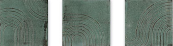 Декор WOW ENSO 120845 Green 12,5х12,5см 0,556кв.м.