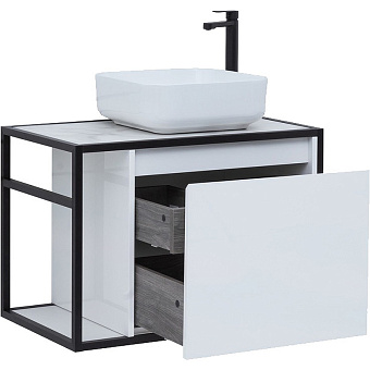 Тумба под раковину подвесная AQUANET Nova Lite Loft 261649 44х75х51,8см