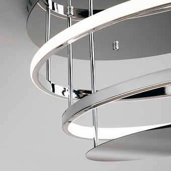 Светильник потолочный Eurosvet CHIC 90160/2 хром 142Вт LED
