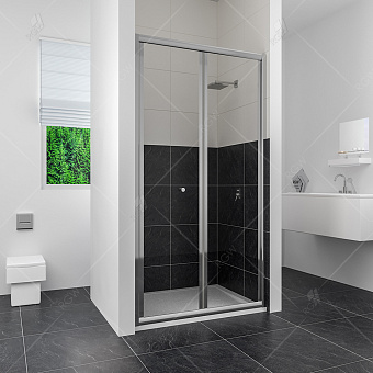 Душевая дверь RGW Classic CL-21 185х100см стекло шиншилла