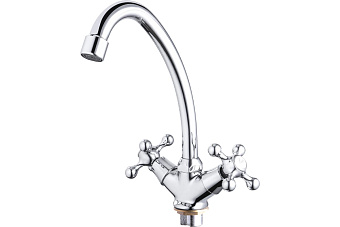 Смеситель для кухни Maxonor MN4908 поворотный излив хром