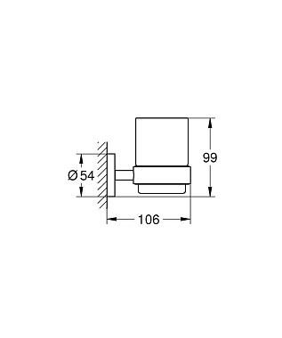 Стакан в ванную GROHE Essentials 40447001 хром