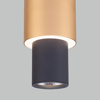 Светильник подвесной Eurosvet Bento 50204/1 LED черный/матовое золото 13Вт LED