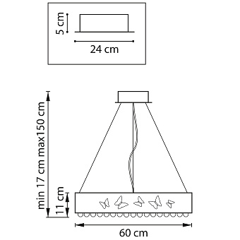 Люстра подвесная Lightstar Faraone 701161 66Вт 1 лампочек LED