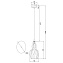 Светильник подвесной Maytoni Eustoma MOD238-PL-01-GN 40Вт E14