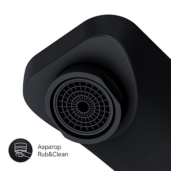 Смеситель для раковины AM-PM Gem F90A72222 чёрный