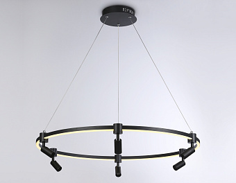 Люстра подвесная Ambrella COMFORT LineTech FL5299 74Вт 7 лампочек LED