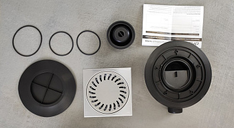 Душевой трап Paini 381E 23х15см горизонтальный сток