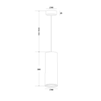 Светильник подвесной Maytoni Focus Design P038PL-01W 50Вт GU10