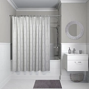 Шторка для ванной IDDIS Décor D02P218i11 180х180см серый