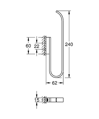 Держатель запасных рулонов GROHE Selection 41067DL0 бронза