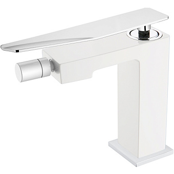 Смеситель для биде Boheme Q 146-WCR.2 белый/хром