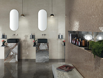 Керамическая мозаика Atlas Concord Италия Marvel Edge 9EQC Royal Calacatta Mosaic Q 30,5х30,5см 0,558кв.м.
