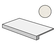Плитка для ступеней Atlas Concord Италия Dwell A1KW Off White Scalino 60х30см 0,18кв.м. неполированная