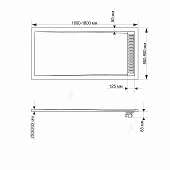 Душевой поддон RGW STM 14202816-01 STM-W 160х80см