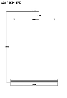 Светильник подвесной Arte Lamp MERCURY A2184SP-1BK 100Вт LED