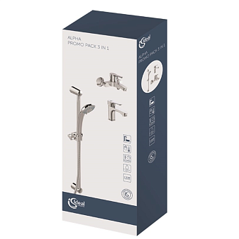 Набор смесителей IDEAL STANDARD ALPHA BD004AA chrome