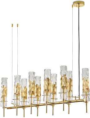 Люстра подвесная CRYSTAL LUX PRIMAVERA PRIMAVERA SP10 GOLD 600Вт 10 лампочек E14