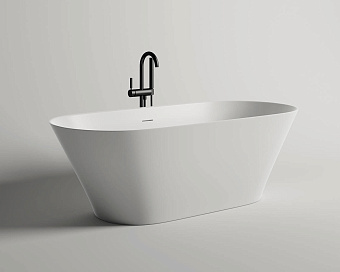 Ванна каменная SALINI MONA 102921MRF 180х80см S-Stone (Solix) матовая