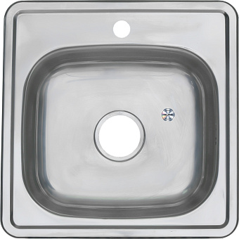 Мойка кухонная MELANA 4848 021 t (*15) 48х48см хром